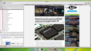 RSS Feeds Plus WebKit Rendering - Midori 0.5.0 - Customizations By Megaf - Debian 8.0